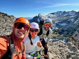 The three of us taking a proud summit selife.