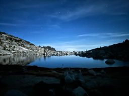 The stars began to come out just as we finished dinner.