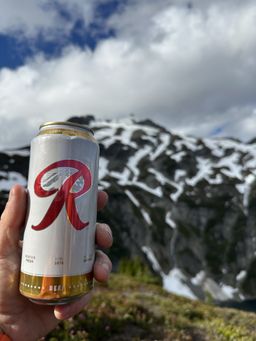 A Rainier with Sahale in the background.